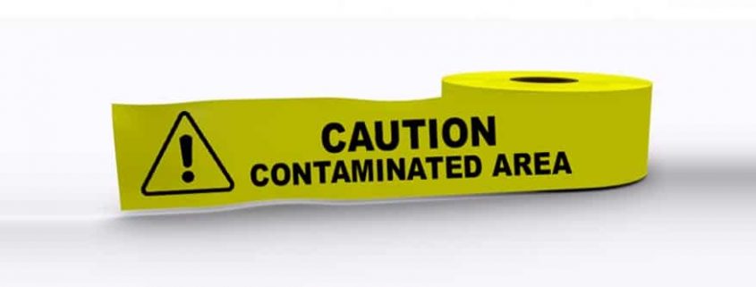 avvertenza zona contaminata da rifiuti tossici