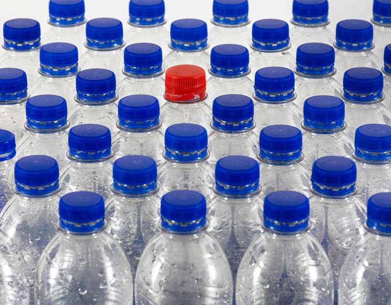 Ridurre l'uso di bottiglie di plastica